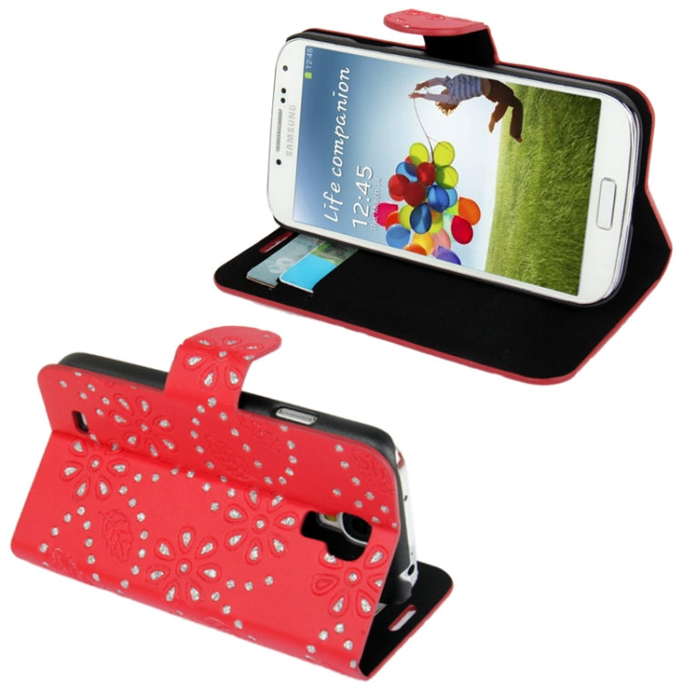 Flash Power Series Leather Case with Holder and Credit Card Slots for Galaxy S IV / i9500