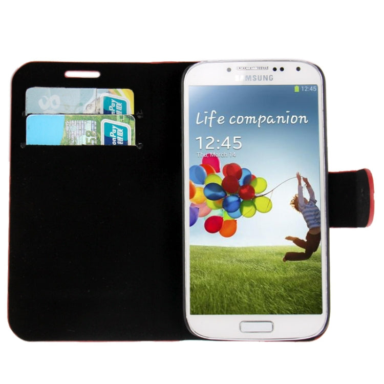 Flash Power Series Leather Case with Holder and Credit Card Slots for Galaxy S IV / i9500