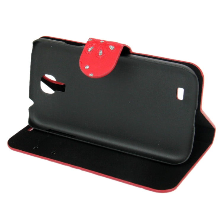 Flash Power Series Leather Case with Holder and Credit Card Slots for Galaxy S IV / i9500