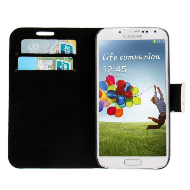 Flash Power Series Leather Case with Holder and Credit Card Slots for Galaxy S IV / i9500