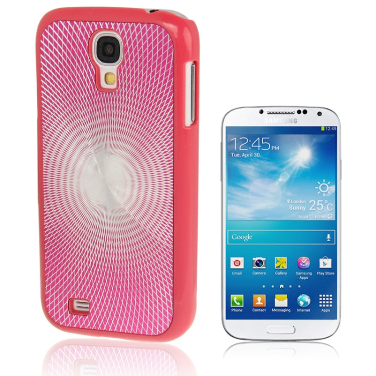 Gradient Color CD Texture Metal Paste Skin Plastic Case for Galaxy S IV / i9500