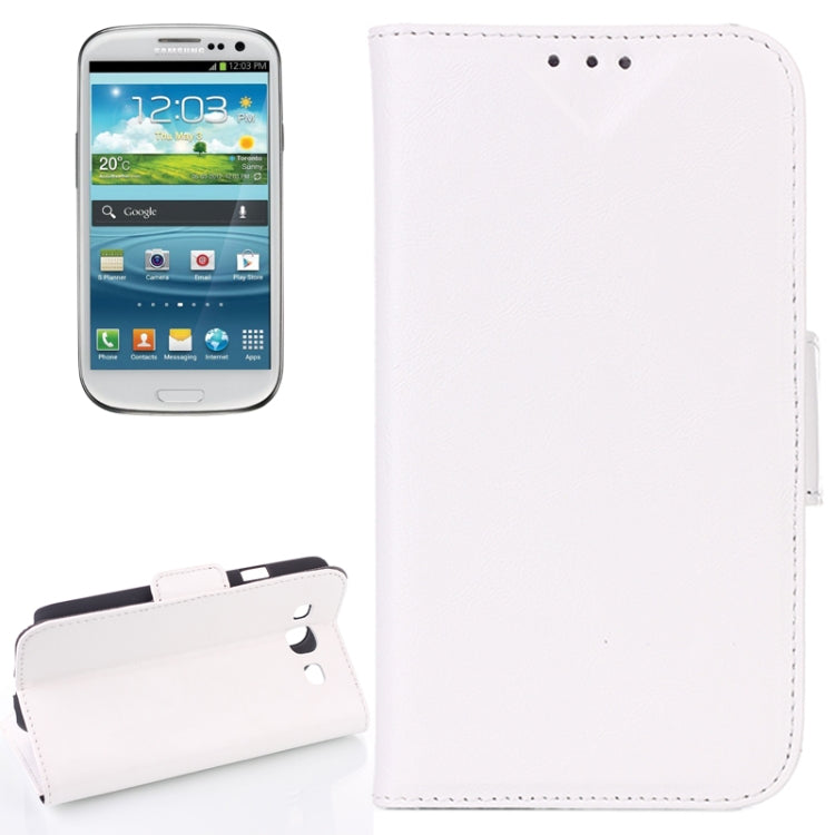 Oil Leather Case with Credit Card Slot & Holder for Galaxy SIII / i9300
