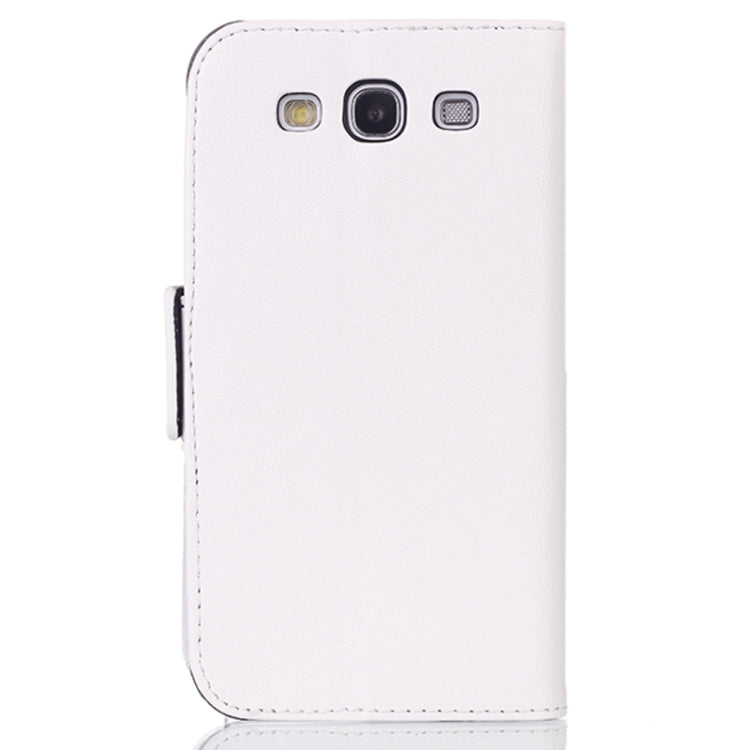 Oil Leather Case with Credit Card Slot & Holder for Galaxy SIII / i9300