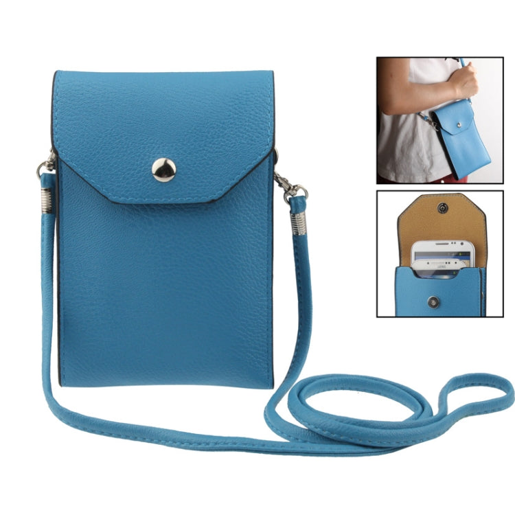 Universal Litchi Texture Leather Case Pocket Sleeve Bag with Lanyard for iPhone 6 Plus, iPhone 6S Plus, Galaxy S7 / S7 Edge / S6 edge Plus / A8 / Note 5 / Note 4 / S IV, HTC, ASUS, Sony, LG, Nokia