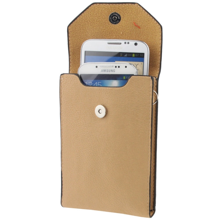 Universal Litchi Texture Leather Case Pocket Sleeve Bag with Lanyard for iPhone 6 Plus, iPhone 6S Plus, Galaxy S7 / S7 Edge / S6 edge Plus / A8 / Note 5 / Note 4 / S IV, HTC, ASUS, Sony, LG, Nokia