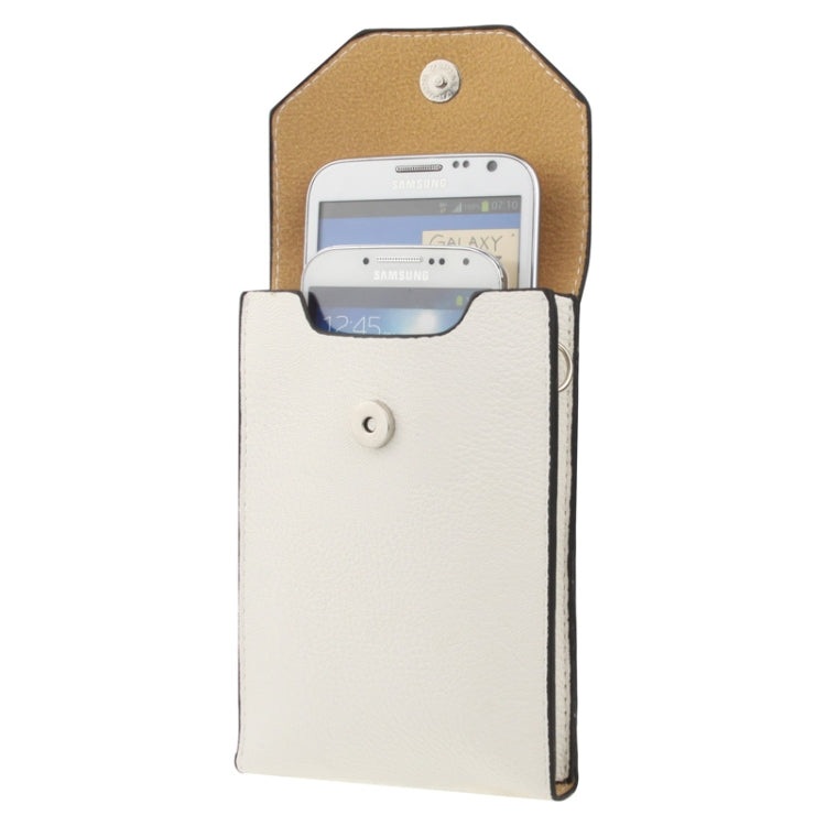 Universal Litchi Texture Leather Case Pocket Sleeve Bag with Lanyard for iPhone 6 Plus, iPhone 6S Plus, Galaxy S7 / S7 Edge / S6 edge Plus / A8 / Note 5 / Note 4 / S IV, HTC, ASUS, Sony, LG, Nokia