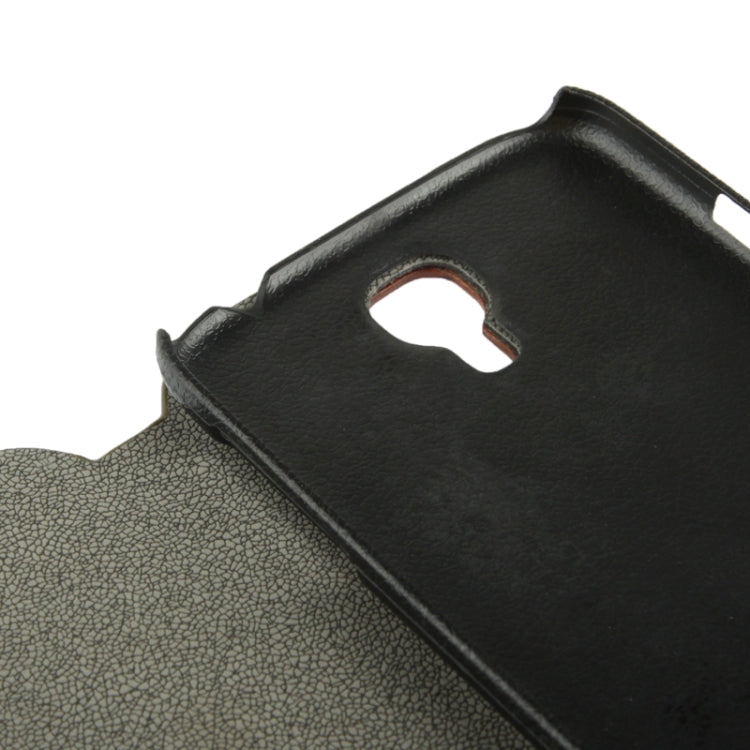 Cherry Wood Magnet Frosting Patch Horizontal Flip Leather Case  for Galaxy S IV / i9500