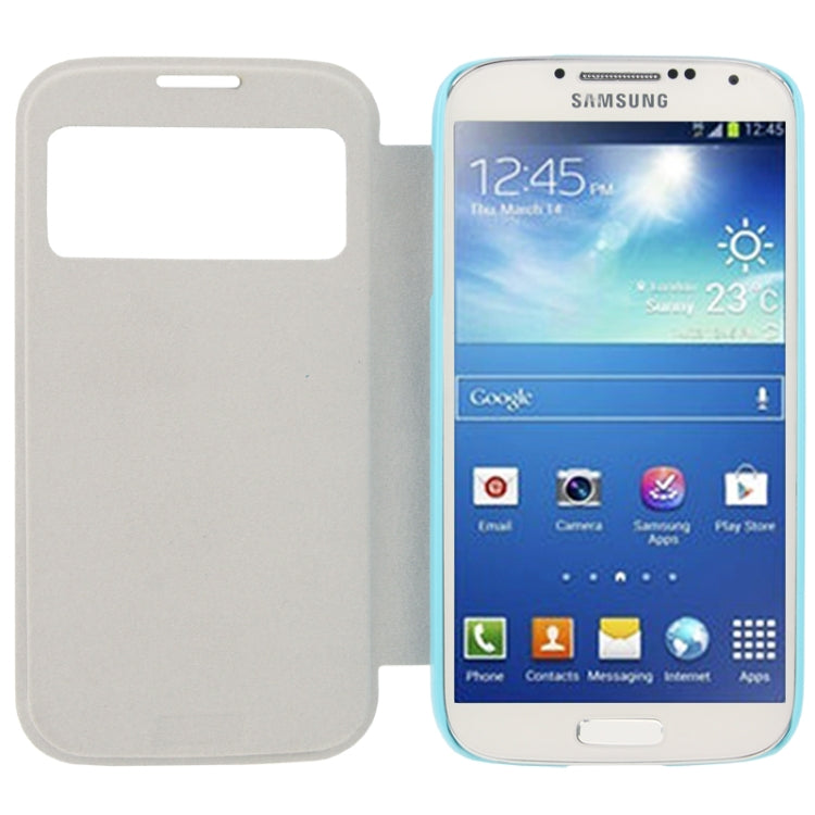 Nature Texture Horizontal Flip Leather Case with Call Display ID for Galaxy S IV / i9500