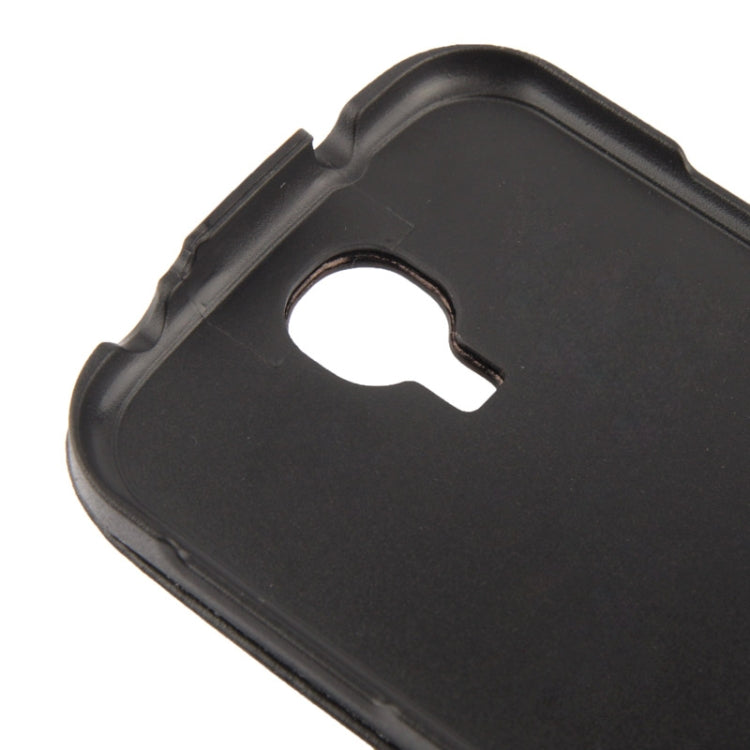 Vertical Flip Soft Leather Case for Galaxy S IV  / i9500(Black)