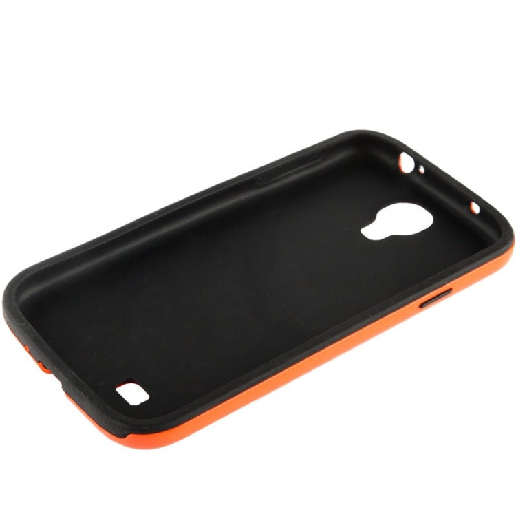 Hollow Watermelon Style Plastic + Black Silicone Combination Case for Galaxy S IV / i9500