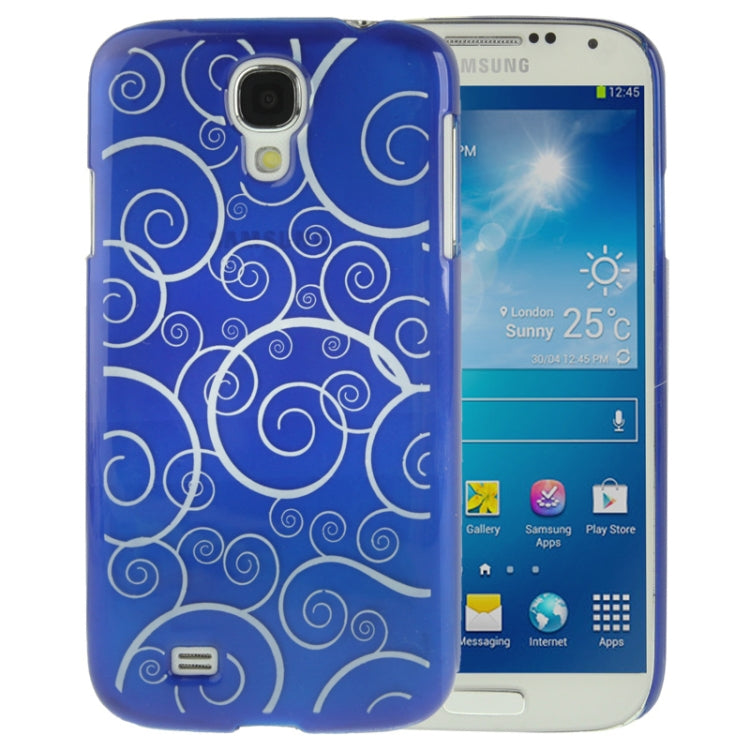 Spiral Decorative Pattern Smooth Surface Plastic Case for Galaxy S IV / i9500