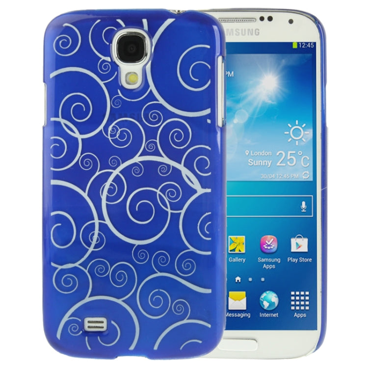 Spiral Decorative Pattern Smooth Surface Plastic Case for Galaxy S IV / i9500