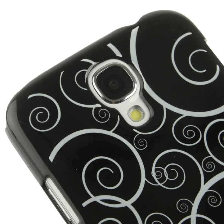 Spiral Decorative Pattern Smooth Surface Plastic Case for Galaxy S IV / i9500