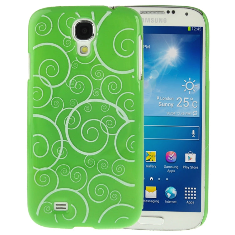 Spiral Decorative Pattern Smooth Surface Plastic Case for Galaxy S IV / i9500