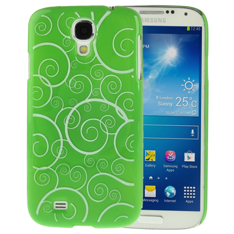 Spiral Decorative Pattern Smooth Surface Plastic Case for Galaxy S IV / i9500