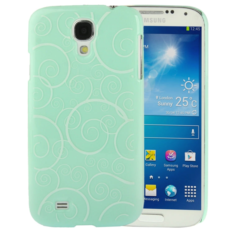 Spiral Decorative Pattern Smooth Surface Plastic Case for Galaxy S IV / i9500