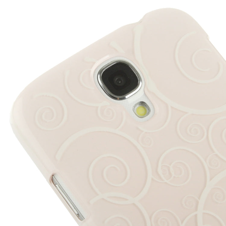 Spiral Decorative Pattern Smooth Surface Plastic Case for Galaxy S IV / i9500