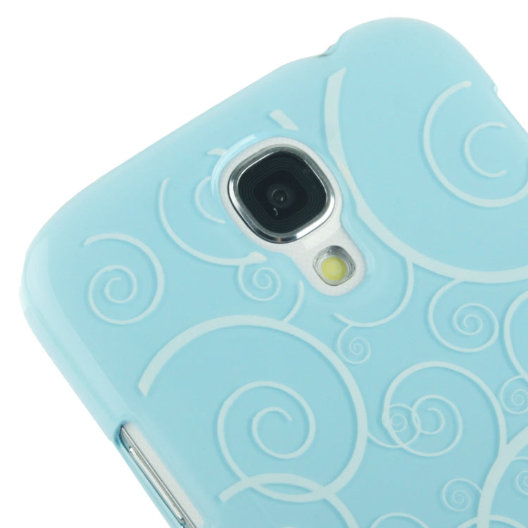 Spiral Decorative Pattern Smooth Surface Plastic Case for Galaxy S IV / i9500
