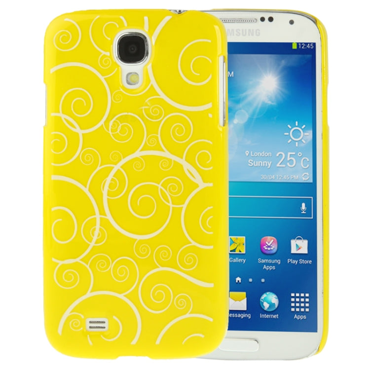 Spiral Decorative Pattern Smooth Surface Plastic Case for Galaxy S IV / i9500