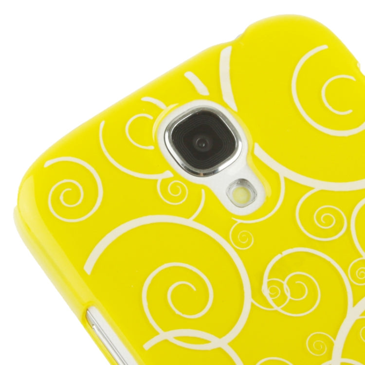 Spiral Decorative Pattern Smooth Surface Plastic Case for Galaxy S IV / i9500
