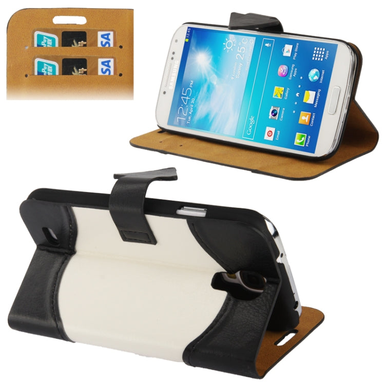 2-color Fine Sheepskin Texture Flip Leather Case with Credit Card Slots & Holder for Galaxy S IV / i9500