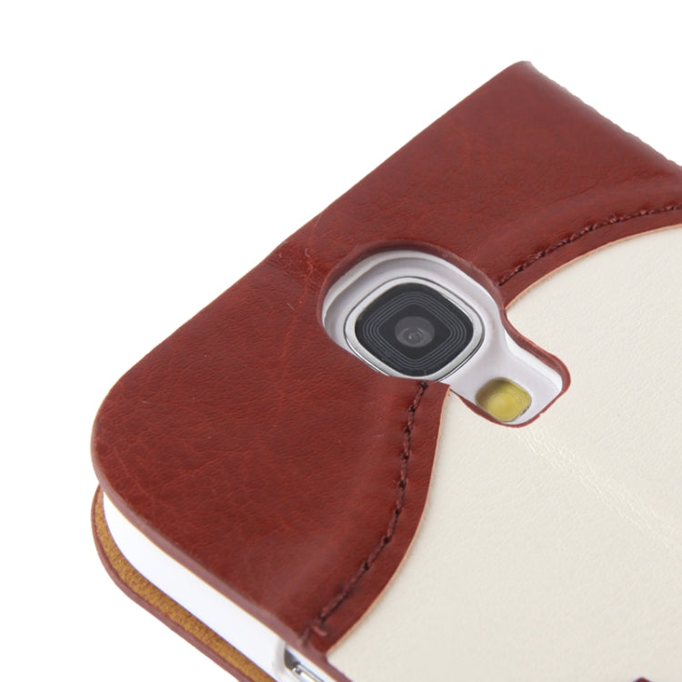 2-color Fine Sheepskin Texture Flip Leather Case with Credit Card Slots & Holder for Galaxy S IV / i9500