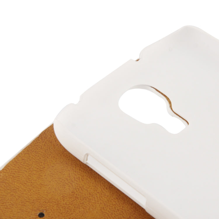 2-color Fine Sheepskin Texture Flip Leather Case with Credit Card Slots & Holder for Galaxy S IV / i9500(White)