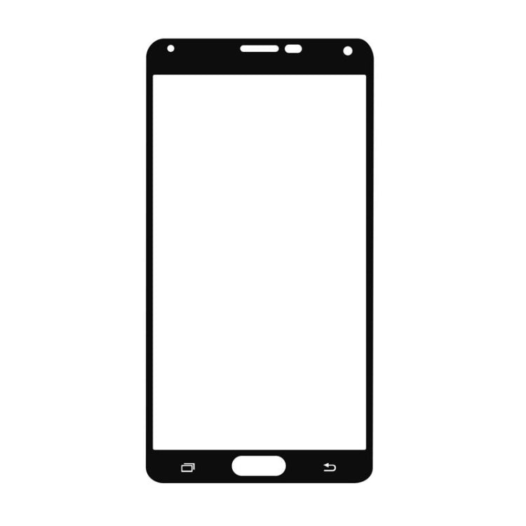 0.3mm 2.5D Explosion-proof Colorized Tempered Glass Silk-screen Full Screen Film for Galaxy Note 4 / N910