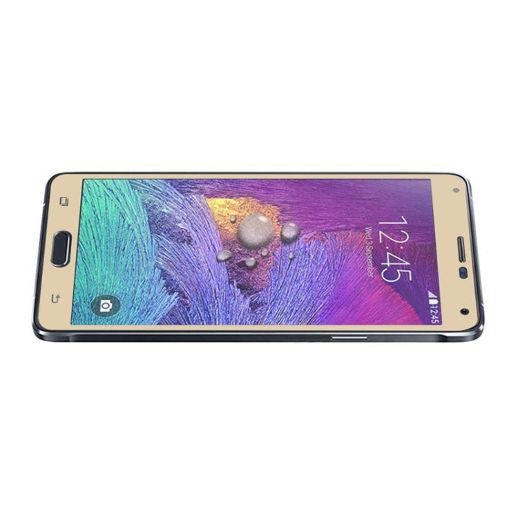 0.3mm 2.5D Explosion-proof Colorized Tempered Glass Silk-screen Full Screen Film for Galaxy Note 4 / N910