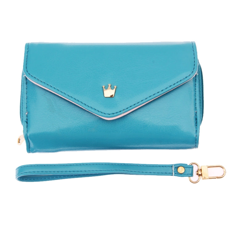 Women 3-Fold Zipper Magnet Wallet Leather Case for Below 4.8 inch Smartphones, Size: 14.5cm x 8.5cm x 2.5cm