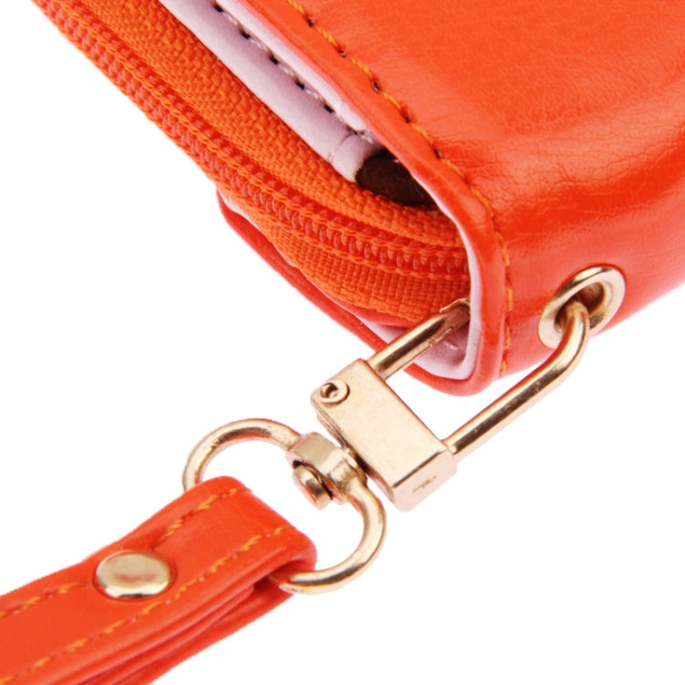 Women 3-Fold Zipper Magnet Wallet Leather Case for Below 4.8 inch Smartphones, Size: 14.5cm x 8.5cm x 2.5cm