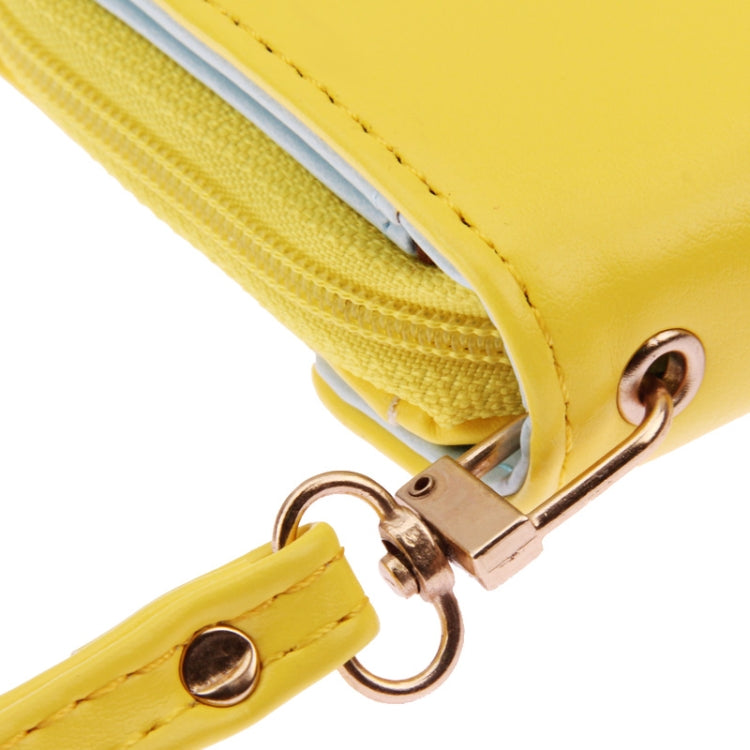 Women 3-Fold Zipper Magnet Wallet Leather Case for Below 4.8 inch Smartphones, Size: 14.5cm x 8.5cm x 2.5cm