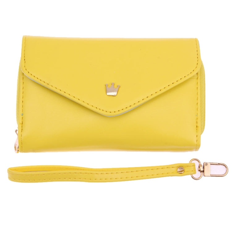 Women 3-Fold Zipper Magnet Wallet Leather Case for Below 4.8 inch Smartphones, Size: 14.5cm x 8.5cm x 2.5cm