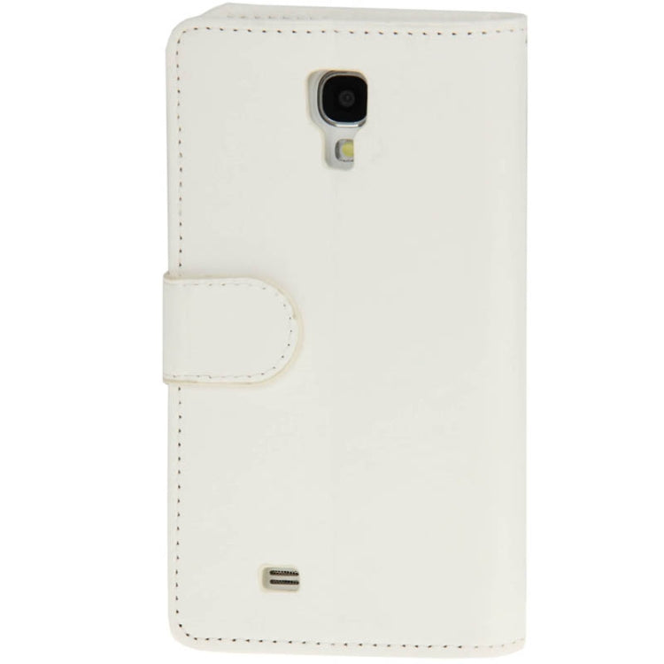 Diamond Style Golden Rivet Leather Case with Credit Card Slots & Holder for Galaxy S IV / i9500(White)