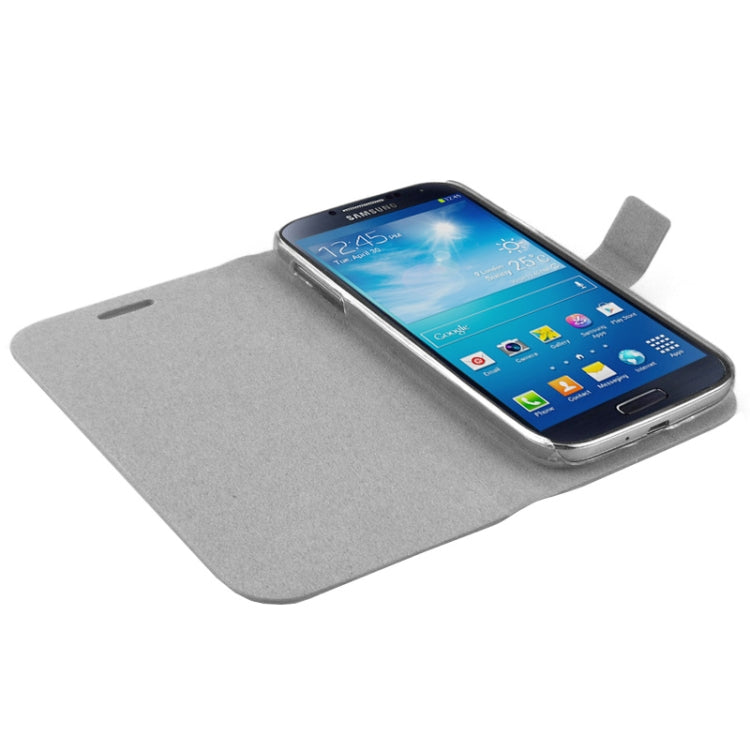 ENKAY Wood Texture Protective PU Leather Case with Holder for Galaxy S IV / i9500