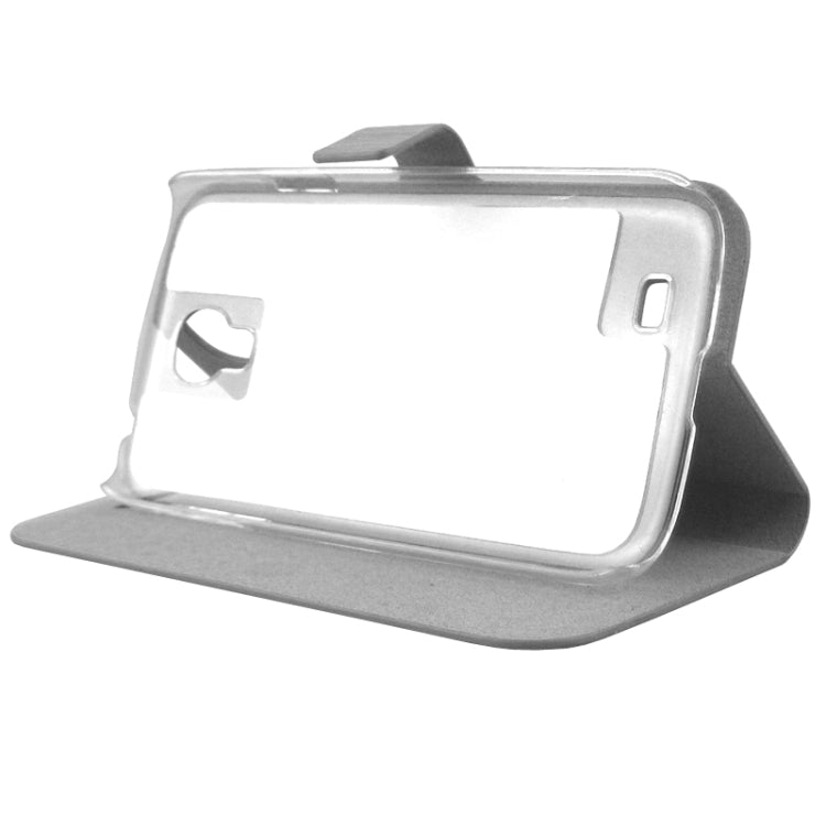 ENKAY Wood Texture Protective PU Leather Case with Holder for Galaxy S IV / i9500