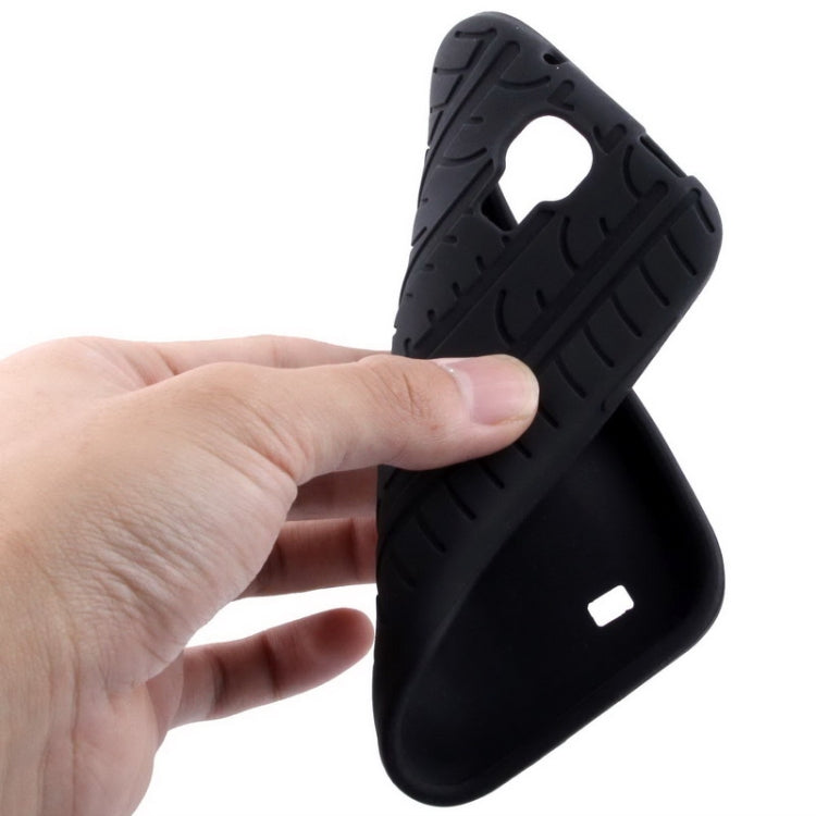 Pure Color Tyre Texture Silicone Case for Galaxy S IV / i9500