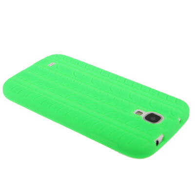 Pure Color Tyre Texture Silicone Case for Galaxy S IV / i9500