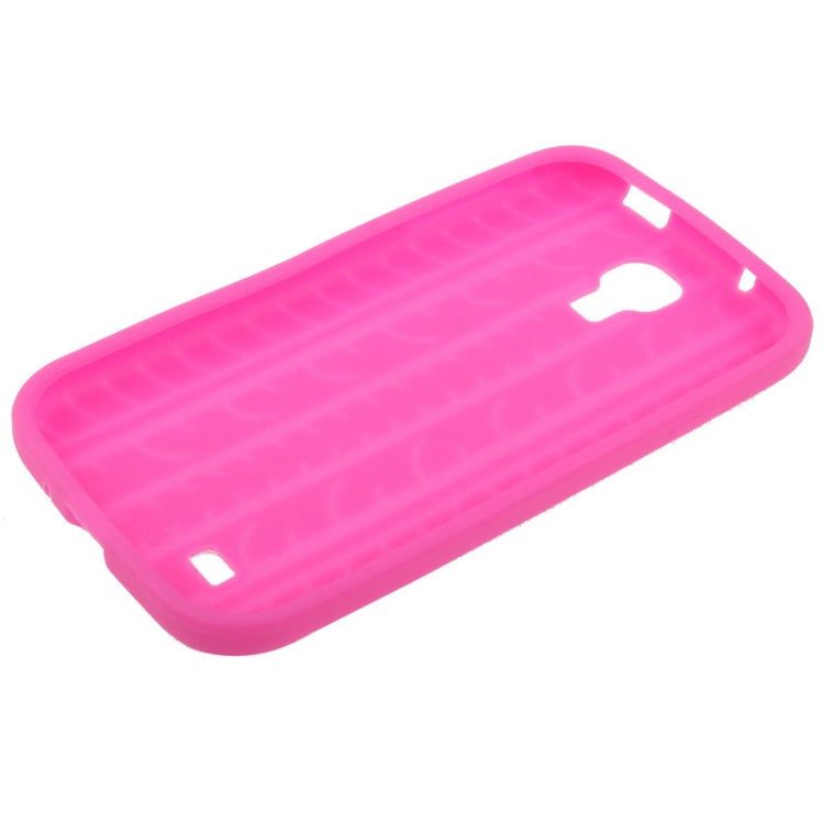 Pure Color Tyre Texture Silicone Case for Galaxy S IV / i9500