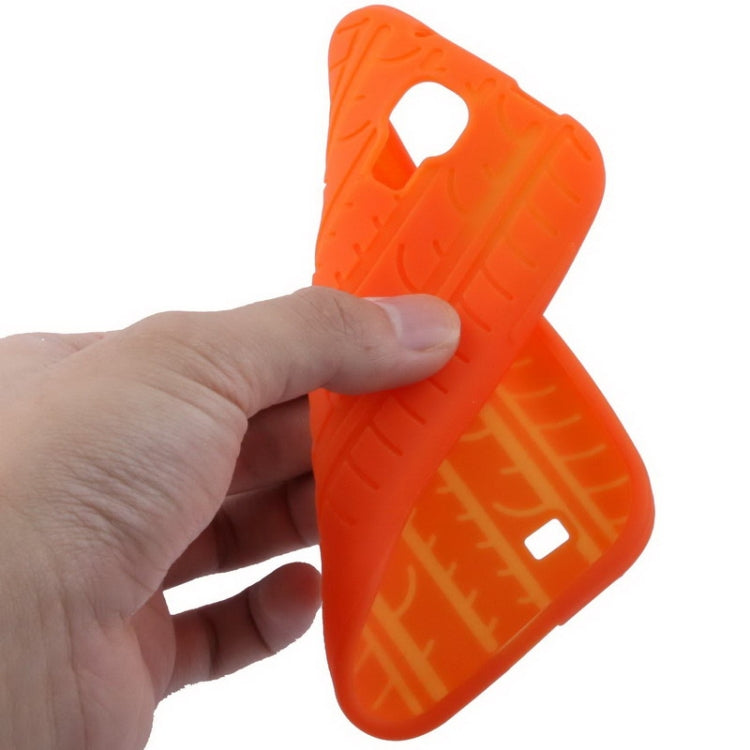 Pure Color Tyre Texture Silicone Case for Galaxy S IV / i9500