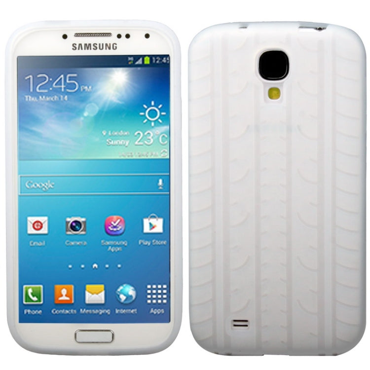 Pure Color Tyre Texture Silicone Case for Galaxy S IV / i9500