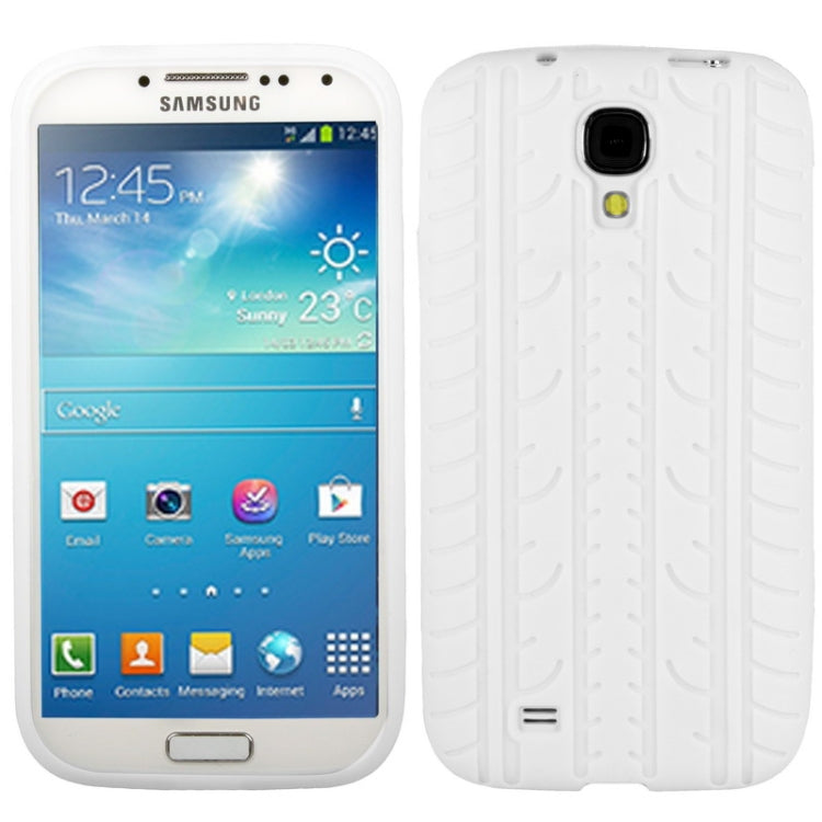 Pure Color Tyre Texture Silicone Case for Galaxy S IV / i9500