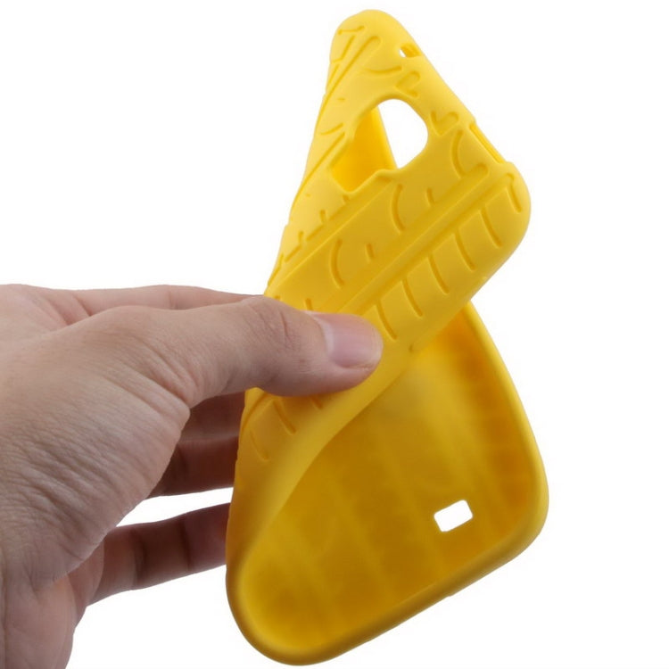 Pure Color Tyre Texture Silicone Case for Galaxy S IV / i9500