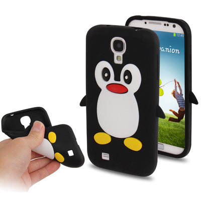 3D Penguin Shaped Silicon Protective Case for Galaxy S IV / i9500