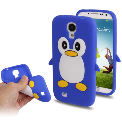 3D Penguin Shaped Silicon Protective Case for Galaxy S IV / i9500