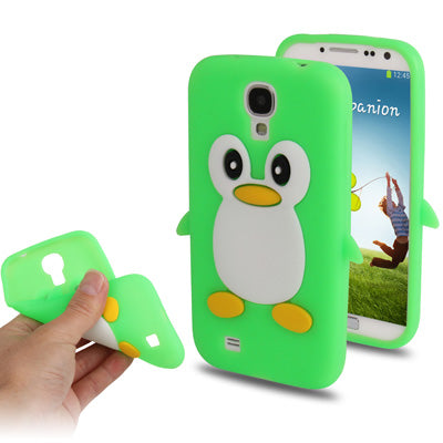 3D Penguin Shaped Silicon Protective Case for Galaxy S IV / i9500