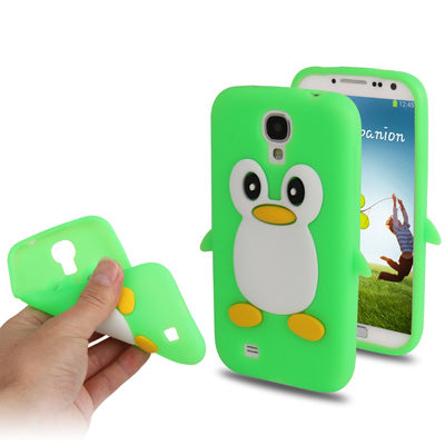 3D Penguin Shaped Silicon Protective Case for Galaxy S IV / i9500