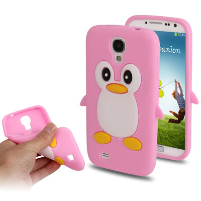 3D Penguin Shaped Silicon Protective Case for Galaxy S IV / i9500