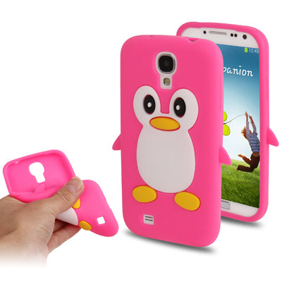 3D Penguin Shaped Silicon Protective Case for Galaxy S IV / i9500
