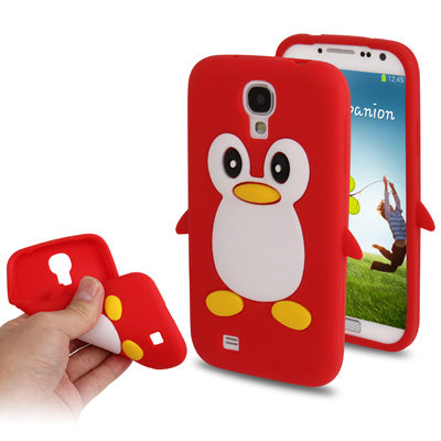 3D Penguin Shaped Silicon Protective Case for Galaxy S IV / i9500